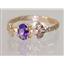 10K, 14K or 18K Gold Ladies Ring, Amethyst, R192