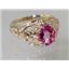 10K, 14K or 18K Gold Ladies Ring, Pure Pink Topaz, R111
