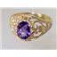 10K, 14K or 18K Gold Ladies Ring, Amethyst, R111