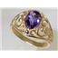 10K, 14K or 18K Gold Ladies Ring, Amethyst, R111