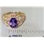 10K, 14K or 18K Gold Ladies Ring, Amethyst, R111