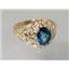 10K, 14K or 18K Gold Ladies Ring, Neptune Garden Topaz, R111