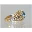 10K, 14K or 18K Gold Ladies Ring, Neptune Garden Topaz, R111