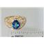 10K, 14K or 18K Gold Ladies Ring, Neptune Garden Topaz, R111