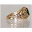 10K, 14K or 18K Gold Ladies Ring, Russian Nanocrystal Emerald, R111