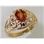 10K, 14K or 18K Gold Ladies Ring, Twilight Fire Topaz, R111