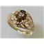 10K, 14K or 18K Gold Ladies Ring, Smoky Quartz, R111