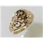 10K, 14K or 18K Gold Ladies Ring, Smoky Quartz, R111