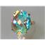 10K, 14K or 18K Gold Ladies Ring, Mercury Mist Topaz, R129