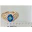 10K, 14K or 18K Gold Ladies Ring, Neptune Garden Topaz, R113