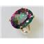 10K, 14K or 18K Gold Ladies Ring, Mystic Fire Topaz, R129