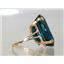 10K, 14K or 18K Gold Ladies Ring, London Blue Topaz, R129
