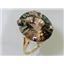 10K, 14K or 18K Gold Ladies Ring, Smoky Quartz (Concave Cut), R129