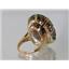 10K, 14K or 18K Gold Ladies Ring, Smoky Quartz (Concave Cut), R129