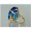 10K, 14K or 18K Gold Ladies Ring, Swiss Blue Topaz, R129
