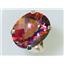10K, 14K or 18K Gold Ladies Ring, Twilight Fire Topaz, R129