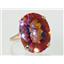 10K, 14K or 18K Gold Ladies Ring, Twilight Fire Topaz, R129
