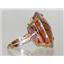 10K, 14K or 18K Gold Ladies Ring, Twilight Fire Topaz, R129