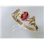 10K, 14K or 18K Gold Ladies Ring, Twilight Fire Topaz, R192