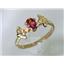10K, 14K or 18K Gold Ladies Ring, Twilight Fire Topaz, R192
