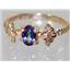 10K, 14K or 18K Gold Ladies Ring, Mystic Fire Topaz, R192