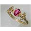 10K, 14K or 18K Gold Ladies Ring, Pure Pink Topaz, R192