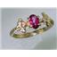 10K, 14K or 18K Gold Ladies Ring, Pure Pink Topaz, R192