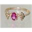 10K, 14K or 18K Gold Ladies Ring, Pure Pink Topaz, R192