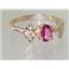 10K, 14K or 18K Gold Ladies Ring, Pure Pink Topaz, R192