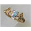 10K, 14K or 18K Gold Ladies Ring, Mercury Mist Topaz, R192