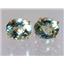 14k Gold Post Earrings, Green Amethyst, E102