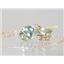 14k Gold Threader Earrings, Green Amethyst, E103