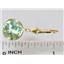 14k Gold Leverback Earrings, Green Amethyst, E211