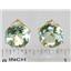 14k Gold Post Earrings, Green Amethyst, E212