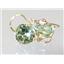 14k Gold Leverback Earrings, Green Amethyst, E217