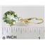 14k Gold Leverback Earrings, Green Amethyst, E217