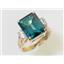 10K, 14K or 18K Gold Ladies Ring, Paraiba Topaz, R183