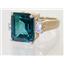 10K, 14K or 18K Gold Ladies Ring, Paraiba Topaz, R183