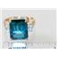 10K, 14K or 18K Gold Ladies Ring, Paraiba Topaz, R183