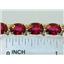 B002, Crimson Topaz Gold Bracelet
