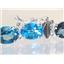 SB002, London & Swiss Blue Topaz SS Bracelet