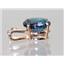 P002, Quantum Cut London Blue Topaz 14k Pendant