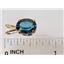 P002, Quantum Cut London Blue Topaz 14k Pendant