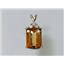 P042, Citrine 14k Gold Pendant