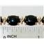 B003C, Black Onyx Gold Bracelet