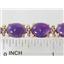 B003C, Amethyst Gold Bracelet