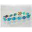 B003C, Blue Green Lab Opal Gold Bracelet