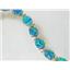 B003C, Blue Green Lab Opal Gold Bracelet