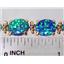 B003C, Blue Green Lab Opal Gold Bracelet
