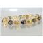 B003, Citrine & Smoky Quartz Gold Bracelet
